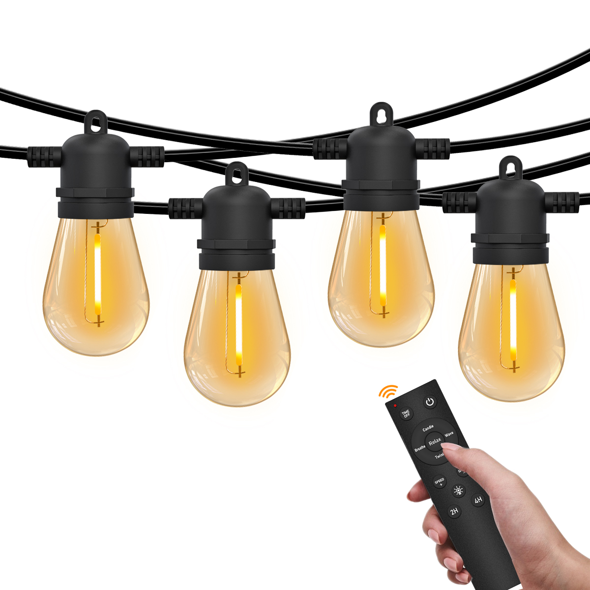 HCP084  S14暖白遥控款灯串